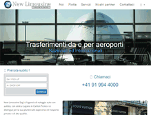 Tablet Screenshot of newlimousine.ch